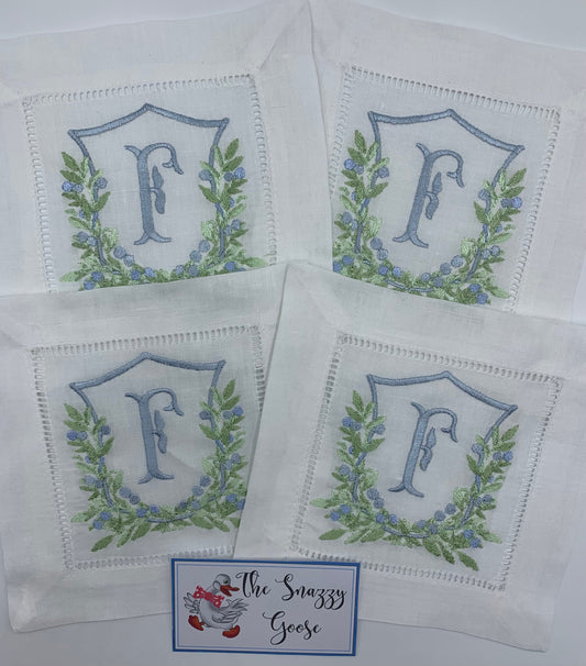 Berry Crest Linen Cocktail Napkins